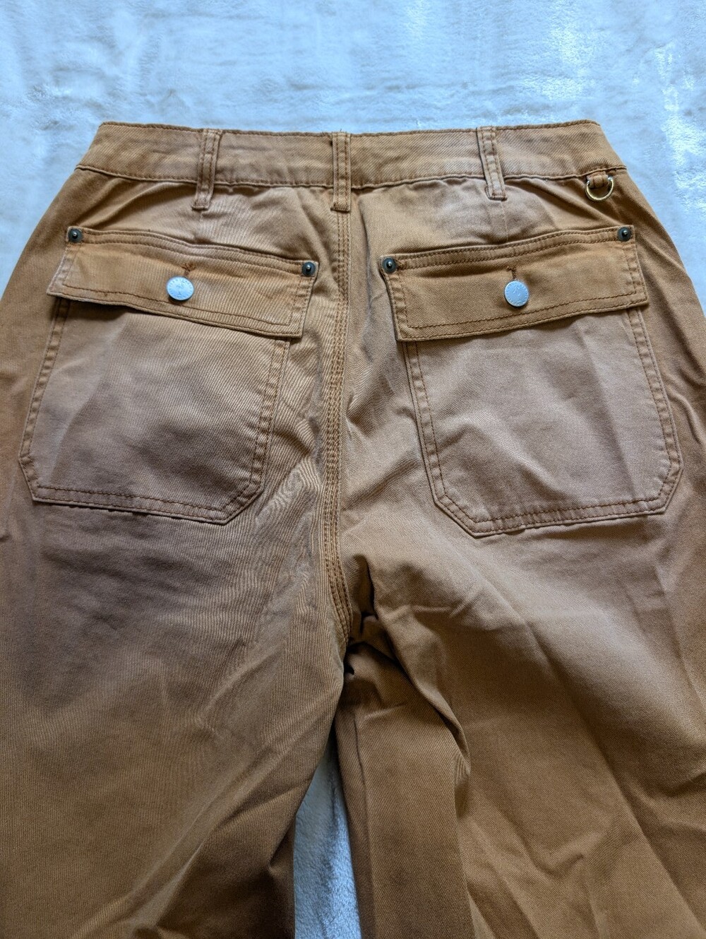 Flamingals Mid-rise Wide Leg Cropped Pants in Ginger NWT Women's Medium - Picture 8 of 9